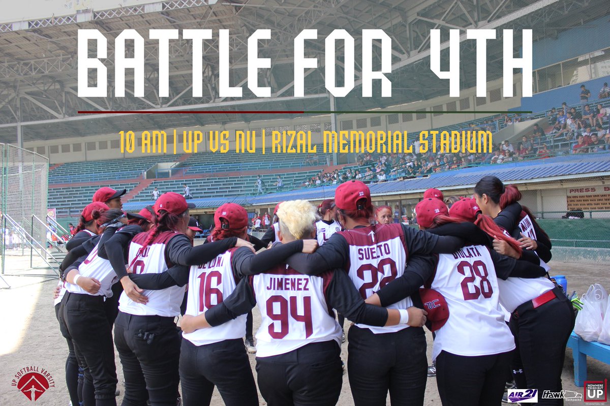 PUSO.LABAN .
.
.
We’re already one game away from securing the final 4 slot. Join us tomorrow as we face NU at 10AM in Rizal Memorial Stadium! Hindi pa tapos ang laban ✊🏼 #UPFight