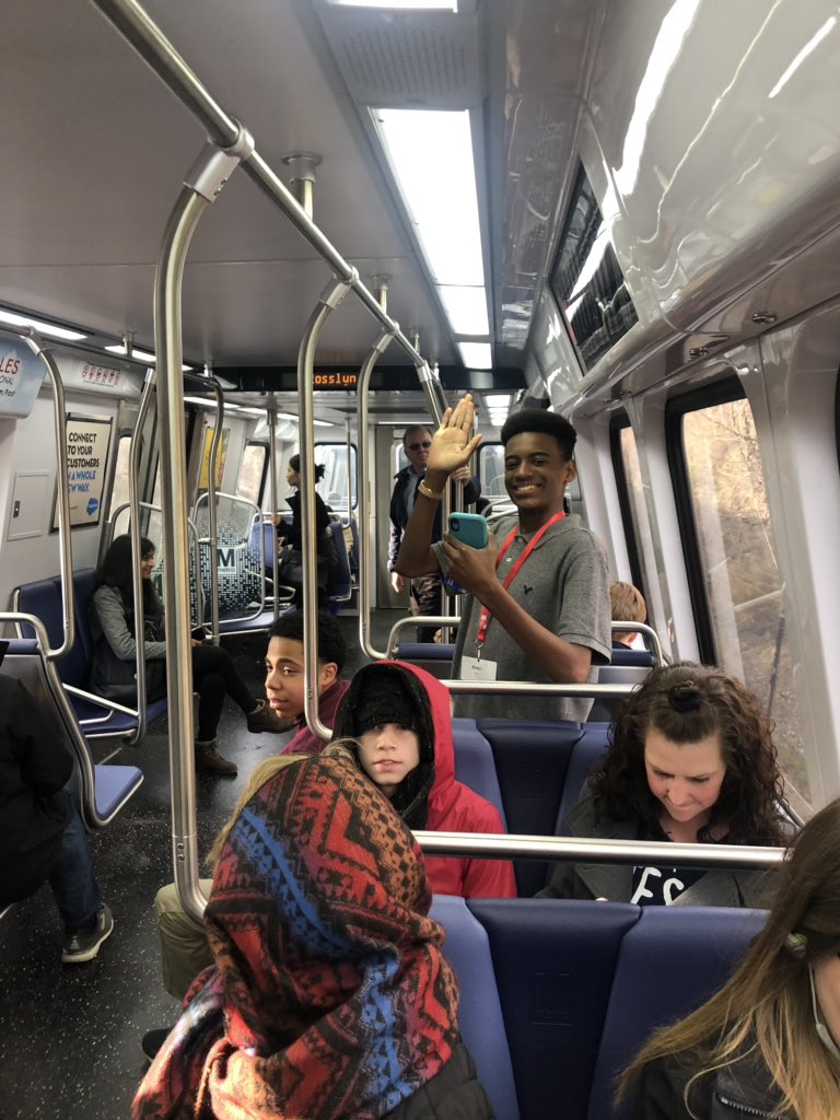thysell's tweet image. First experience on a subway for many of these Jaguars #ncsdc2019