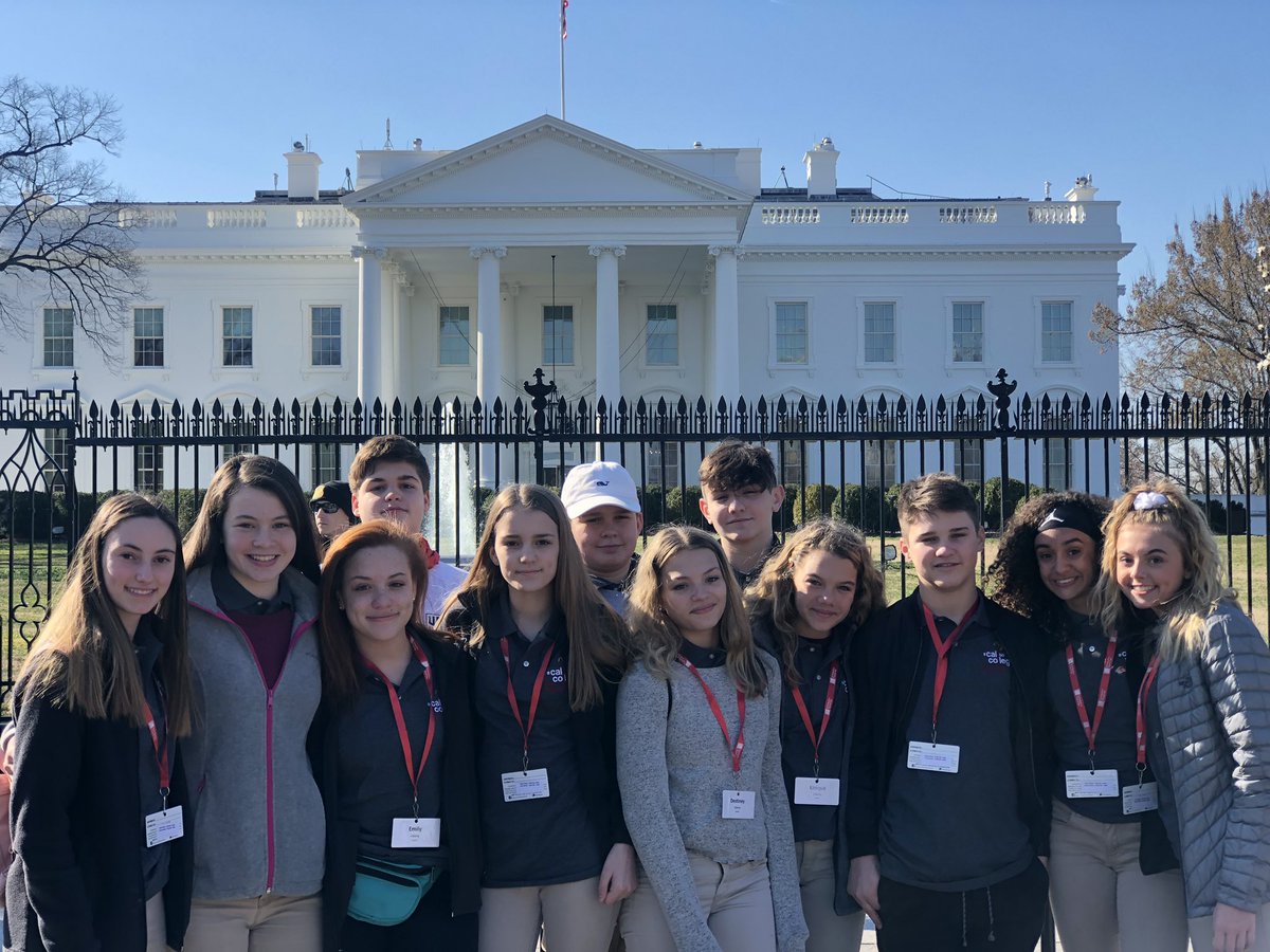 thysell's tweet image. Liberty students visit the White House