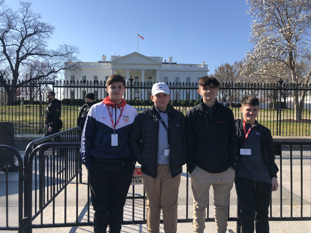 thysell's tweet image. Liberty students visit the White House