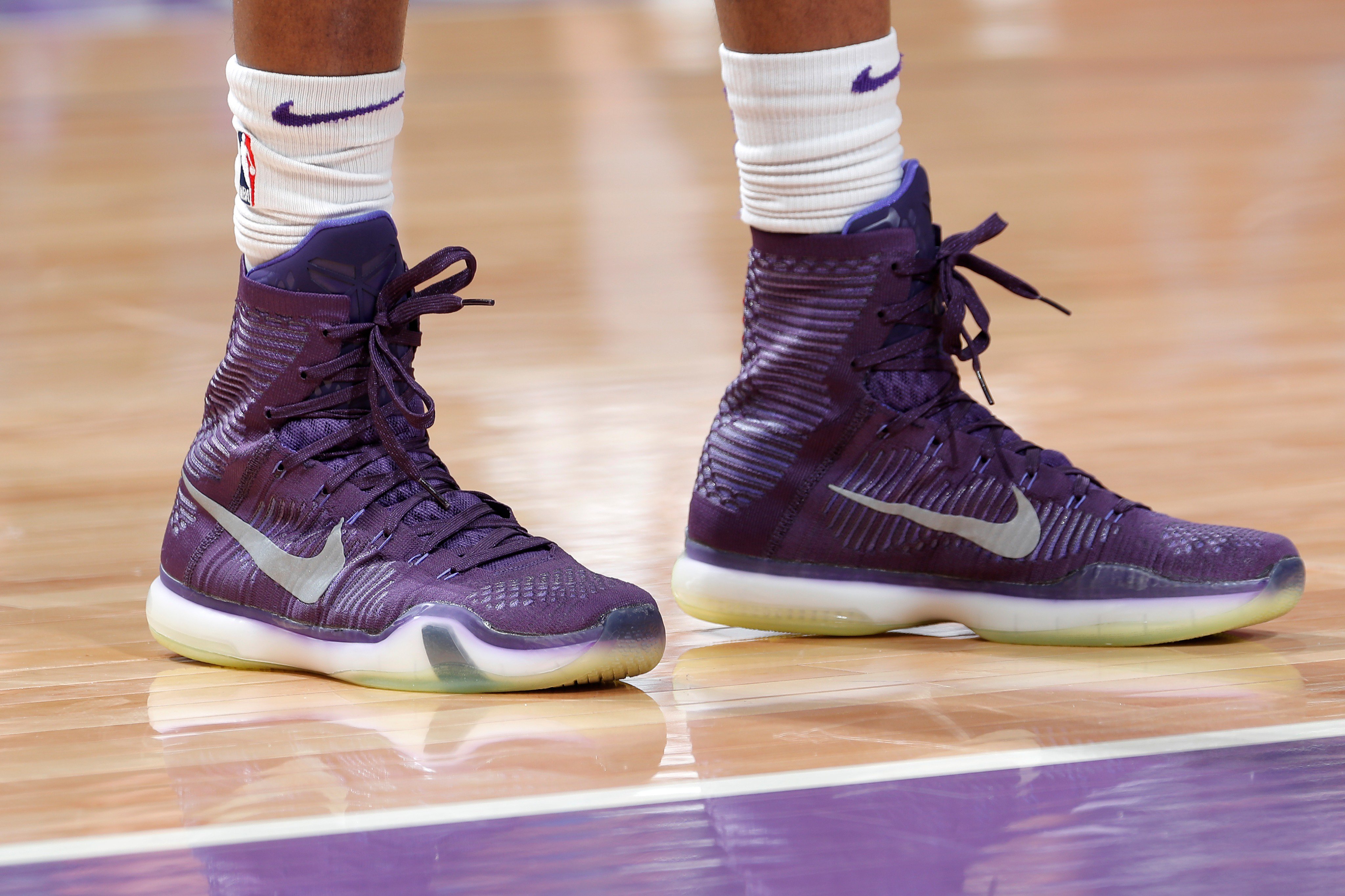 Kobe wearing kobe 10 sale
