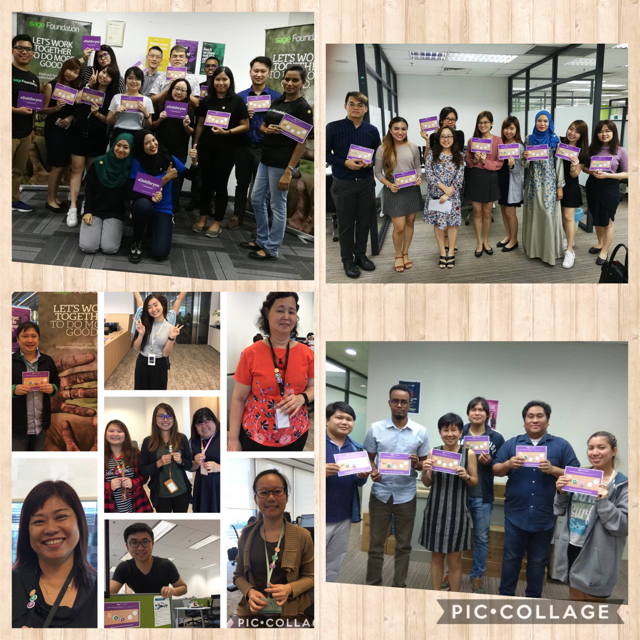 SageAsia's tweet photo. 20th March - International Day of Happiness - a day to be happy!

Colleagues at @SageAsia have been #makingadifference by volunteering in our community, collecting their badges and bringing H-A-P-P-Y-ness to themselves and the one receiving.

 #doitforyou #LifeAtSage https://t.co/FFpWqWdalU