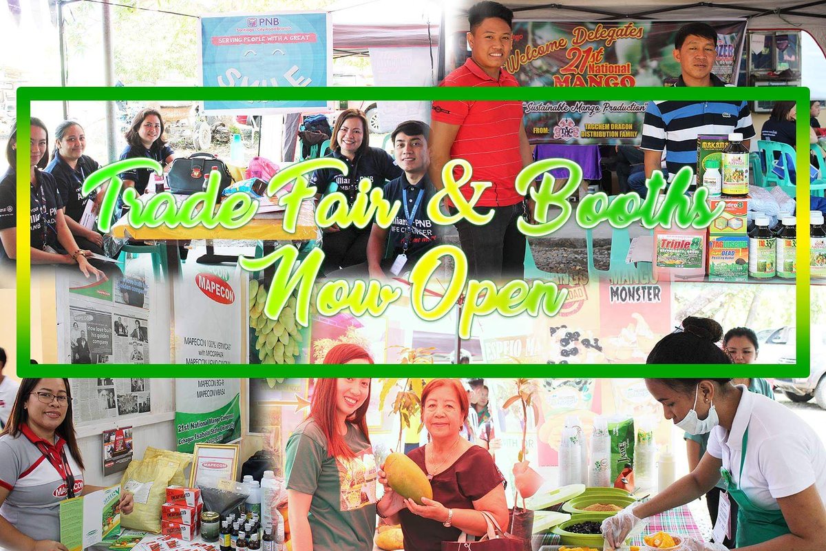 21stMango's tweet photo. Come and visit the @21stmangocongress tradefair. Interesting booths are available for you. From Mango tree care and protection to transportation of fresh and processed mangoes.

#agriculture #mango #Philippines #isabela #day1 #atm https://t.co/65yhbvpVT8