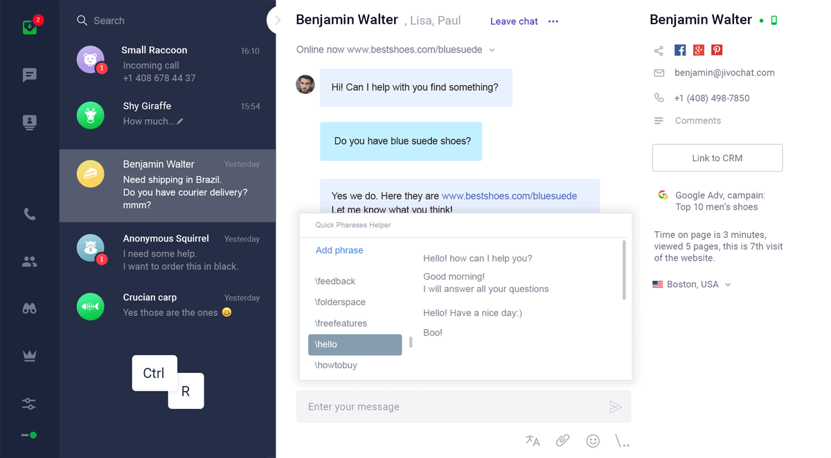 ¡JivoChat es la herramienta que te ayuda a incrementar las ventas en tu sitio web! ¡Preguntame como! o ingresa en este link para una prueba gratuita 👉 bit.ly/2UP6p2s