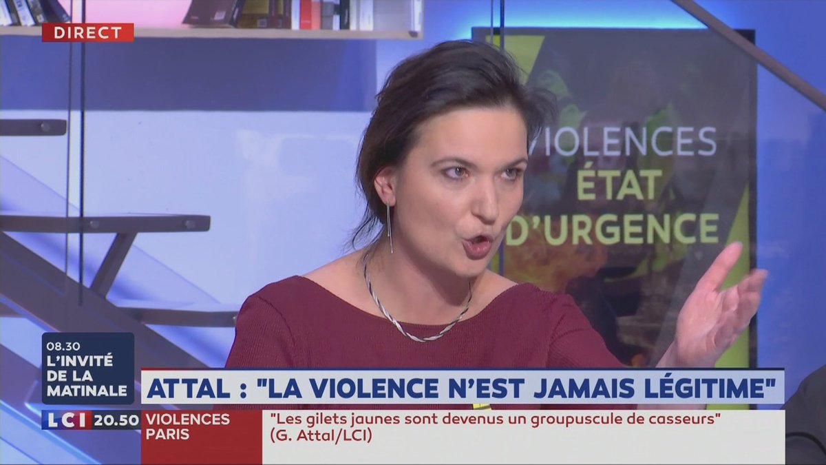 F_Desouche's tweet photo. Furieuse de se faire couper la parole, Laetitia #Dewalle (Gilet Jaune) menace de partir : «Soit vous me laissez terminer, soit je me #barre !» https://t.co/ymWOfbP9l1 https://t.co/DlHF8t2ZCt