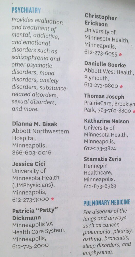 LauraPientka's tweet photo. @MNPsychSoc @KazJNelson Also listed in Mpls St. Paul Magazine’s Top Doctors: Rising Stars of 2019! https://t.co/YIQlSIblVv