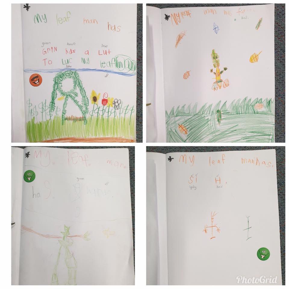 KK students had a wonderful experience with the text ' Leaf Man' by Lois Ehlert. They made their own leaf men using provocations and from the leaves they collected, created and wrote their own stories about their leaf men! Well done KK!