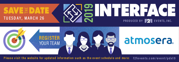 Atmosera's tweet photo. Attending #INTERFACE2019 in Portland next week? Be sure to stop by booth 113 to collect some cool #swag. And don't miss our informative session: Choosing the Right #Cloud Environment: Public, Private, or Hybrid. To learn more about the event and registe... https://t.co/6udn7LKMlt https://t.co/ZdB3Y4txX3