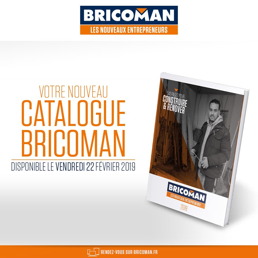 BricomanFrance's tweet photo. Pensez à venir chercher votre tout nouveau #Catalogue2019 dans votre magasin-dépôt #Bricoman avant que les stocks ne soient épuisés 👷‍♂️👉 Conseil de #pro https://t.co/09h92X2FGP
