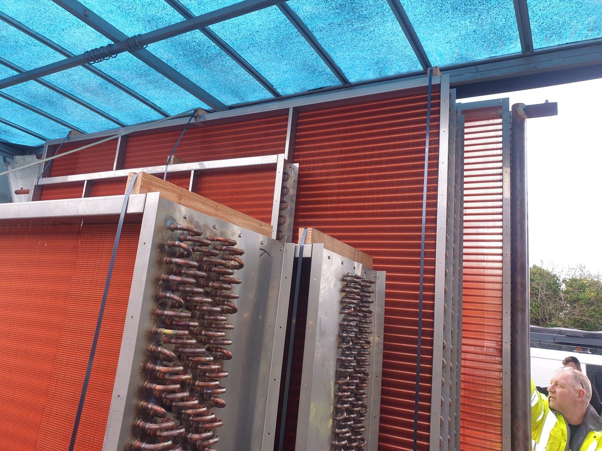 Some Copper/Copper coils for a project one of our customers has on. These will be treated with our Bronz-Glow product on fins, returns and headers. When the treatment has cured it will be tested then be sent back with compliments.