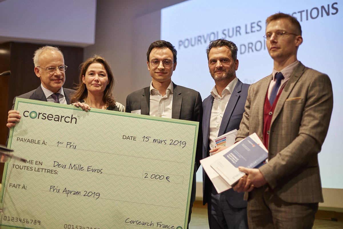 Les étudiants du Master tiennent à féliciter Erwan Prely, lauréat du premier Prix @APRAMcom 2019 sur le thème de la marque de renommée et ses conditions de protection !