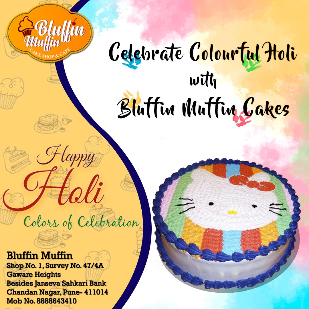 bluffinmuffin2's tweet photo. THE COLOURFUL FESTIVAL..MAKE IT EXCITING WITH OUR YUMMY CAKES TOO🍰😍🥰
#holi #colorfulholi #wanderfulholi #happyholi
#cake #pastry #cakeshop #bluffinmuffin #pune #cakeshoppune #cakeoftheday #celebration #chandannagar https://t.co/uhr9O5CXXQ