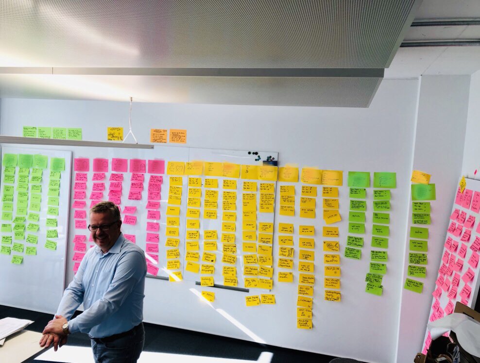 Wir hatten einen super ersten Workshop im Rahmen unseres Projektes! Danke an <a href="/KordesKatrin/">katrin kordes</a> für die schöne Design Thinking Session 👍🏻😊 #designthinking #agilität