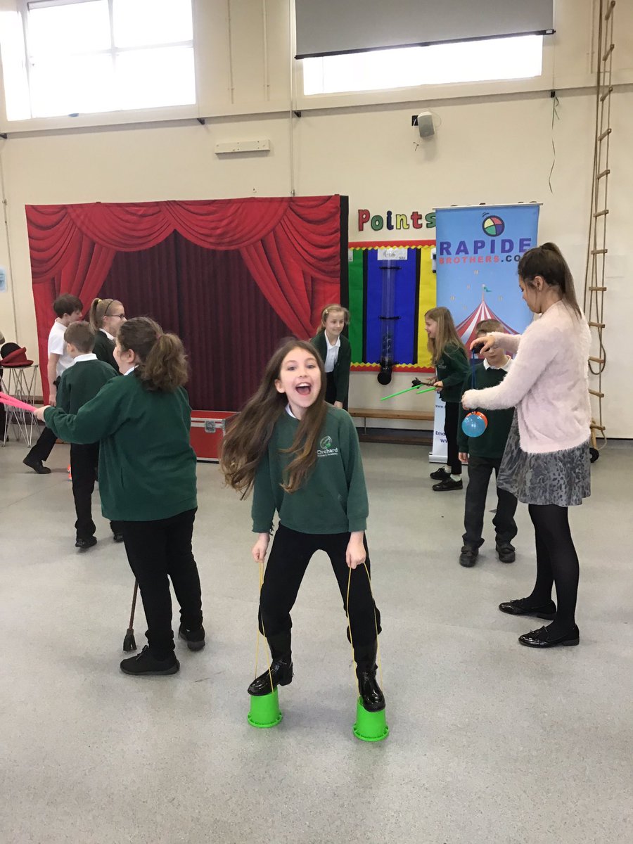 5Sycamore's tweet photo. Year 5 trying their hand at circus skills on our learn a new skill day
#circus #skills #successfulstudents #resilient #lovetolearn 
@OrchardPrimaryA  @SouthPennine https://t.co/6FFw3JKSM1