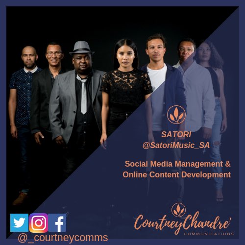 _courtneycomms's tweet photo. A very warm welcome to Jazz &amp; Soul band @satorimusic_sa 🥁🎷🎸who joins us here at Courtney Chandre Communications as we assist in their social media and online content development 🙂🙏🎉 #SatoriMusic
#Jazz&amp;Soul
#Content&amp;SocialMedia
#NewClients@_courtneycomms https://t.co/61iQTyKZF6