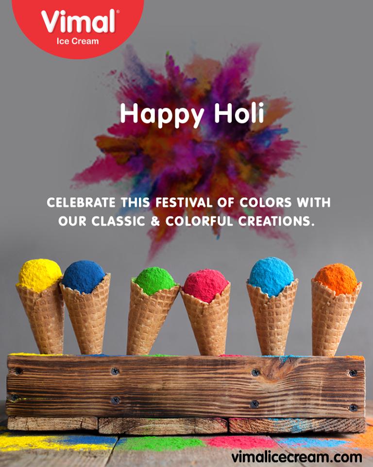 Celebrate the festival of colors with our classic creations! 

#HappyHoli2019 #HappyHoli #होली #Holi #IndianFestival #FestivalOfColour #VimalIceCream #Ahmedabad #Gujarat #India