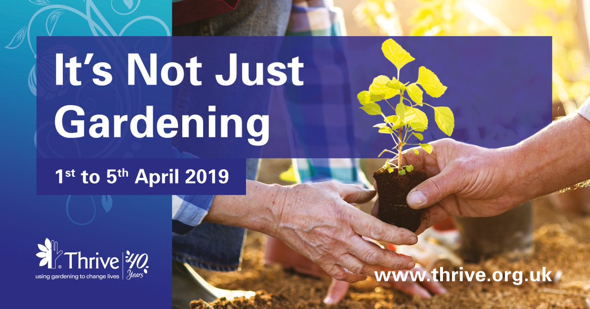 thrivecharity's tweet photo. New research shows that just 10 mins of gardening a week can cut the risk of death: https://t.co/F0AOY2068q 

👀Look out for our It's Not Just Gardening campaign from 1st-5th April which is all about how gardening can improve your health and wellbeing. 🌱🌷
#getgardening https://t.co/u4yO7I6pDj
