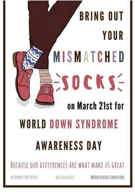 LittleHeatonCE's tweet photo. Come and join in tomorrow and wear odd socks for World Down Syndrome Day #connectwithsox #lotsofsocks https://t.co/BE2R5plRSI