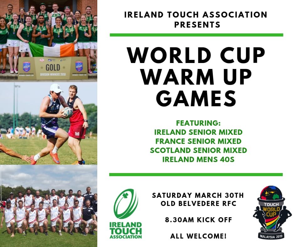 IrelandSmx's tweet photo. Get yourselves down to Old Belvo RFC to see some top quality touch on Saturday March 30th. #onesquadonefamily #trwc19 https://t.co/2vDisRdwhl
