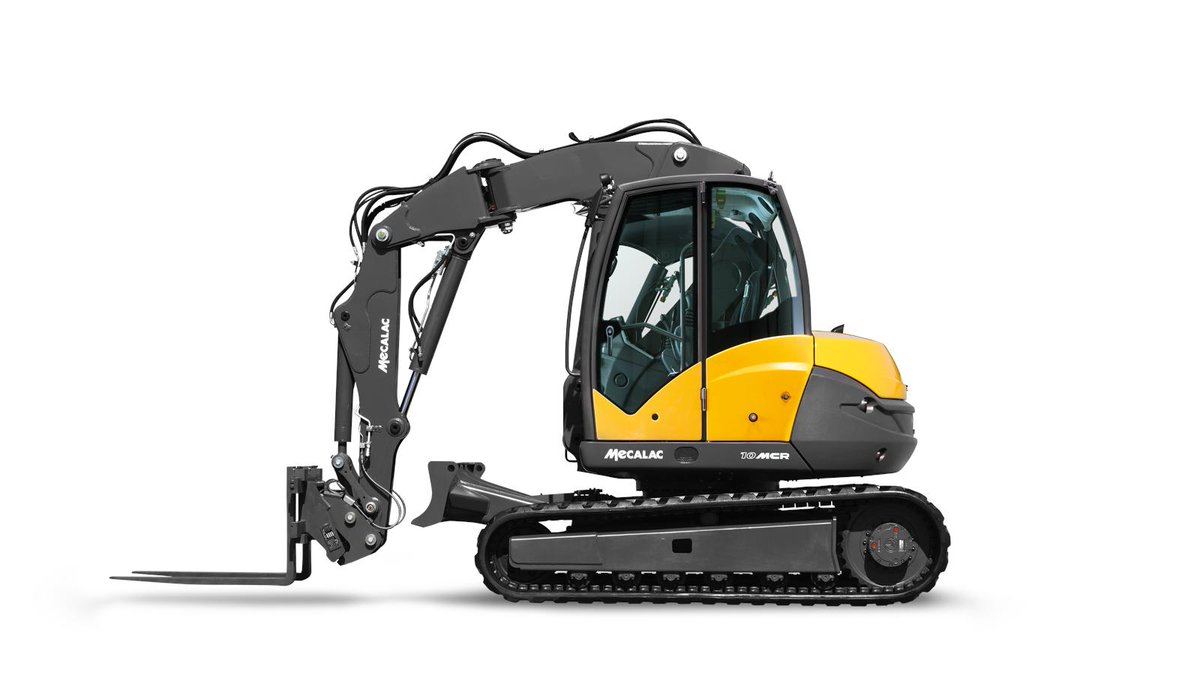 SeanDonovan66's tweet photo. Mecalac MCR – A smart crawler-excavator combination, the MCR can switch from compact tracked excavator with a unique high speed of 10 km/h to 360° loader in seconds. Available in three model variations – 6MCR, 8MCR and 10MCR. Quite simply unique. https://t.co/DwEShkvgIs