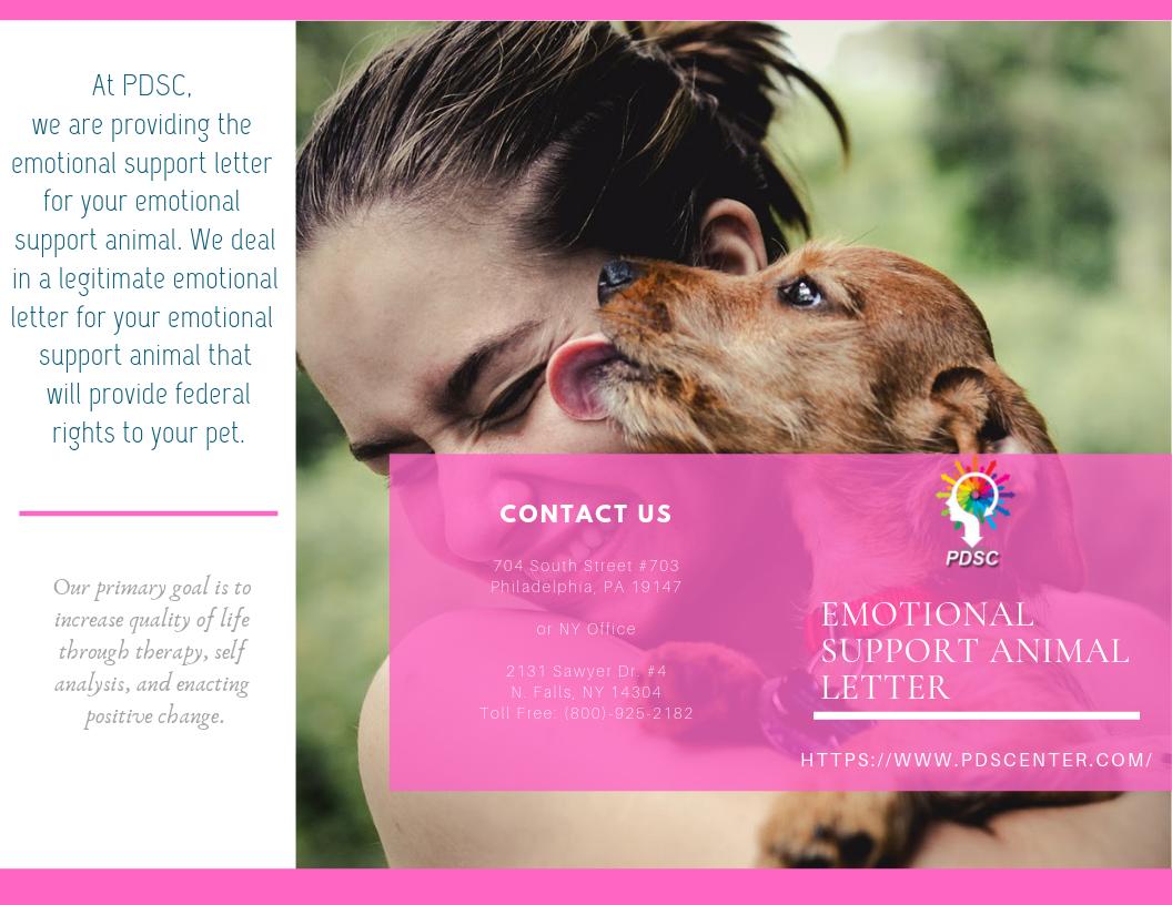 ESAcenter's tweet photo. PDSC is providing the best service in the USA for the people who are suffering from any kind of psychological disabilities and Get your Emotional support animal letter online for the guaranteed lowest price! visit here https://t.co/69n5W4j2mY #servicedogdoctorletter https://t.co/eXsM5RqiZ1