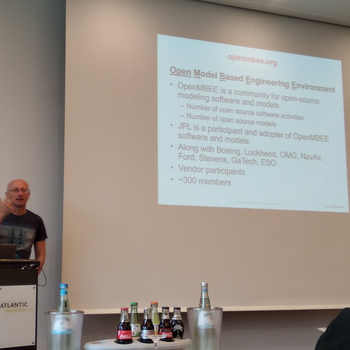 alessferra's tweet photo. Nice keynote at @WC_REFSQ for those frustrated with #SysML Robert Karban @NASAJPL presenting #OpenMBEE https://t.co/QUC7k8qXUT