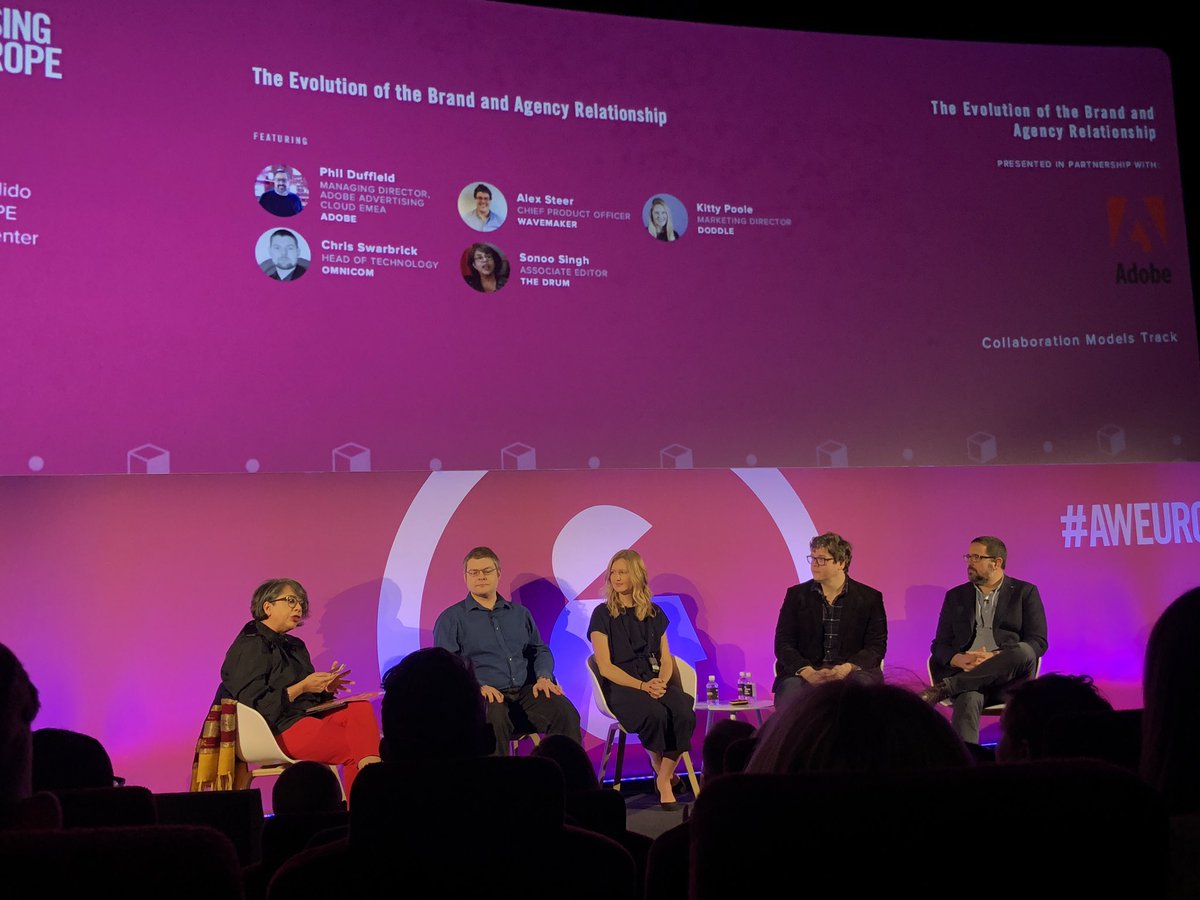 Discussing the evolution of brand/agency relationships with <a href="/TheDrum/">The Drum</a> <a href="/SonooSingh/">Sonoo Singh</a> - Kitty Poole from Doddle says agencies should be collaborative and an extension of a brand’s marketing team #AWEUROPE