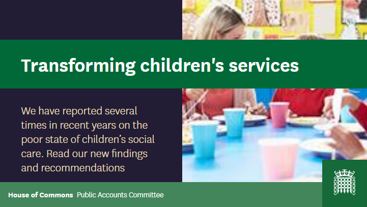 Our report on transforming children's services has been published. Read more
parliament.uk/business/commi…