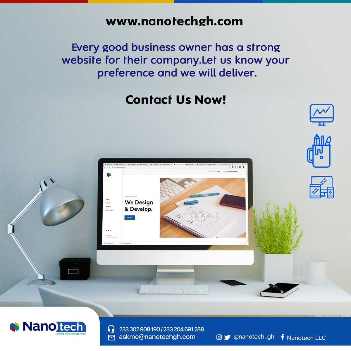 Nanotech_gh's tweet image. Let us know your preferences. We will deliver!
#Nanotechghana
#AutomateIt