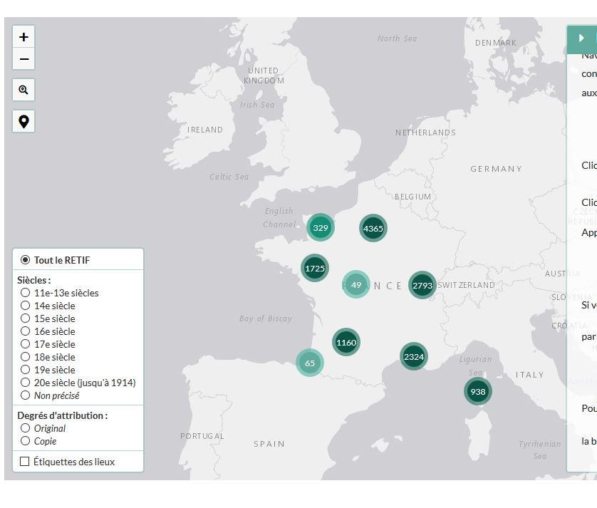 #Actu Découvrez près de 14 000 tableaux italiens géolocalisés dans les collections publiques françaises grâce à #GeoRetif, la cartographie interactive de la base #RETIF de l'<a href="/INHA_Fr/">INHA</a> ! ➥ bit.ly/agorha_georetif