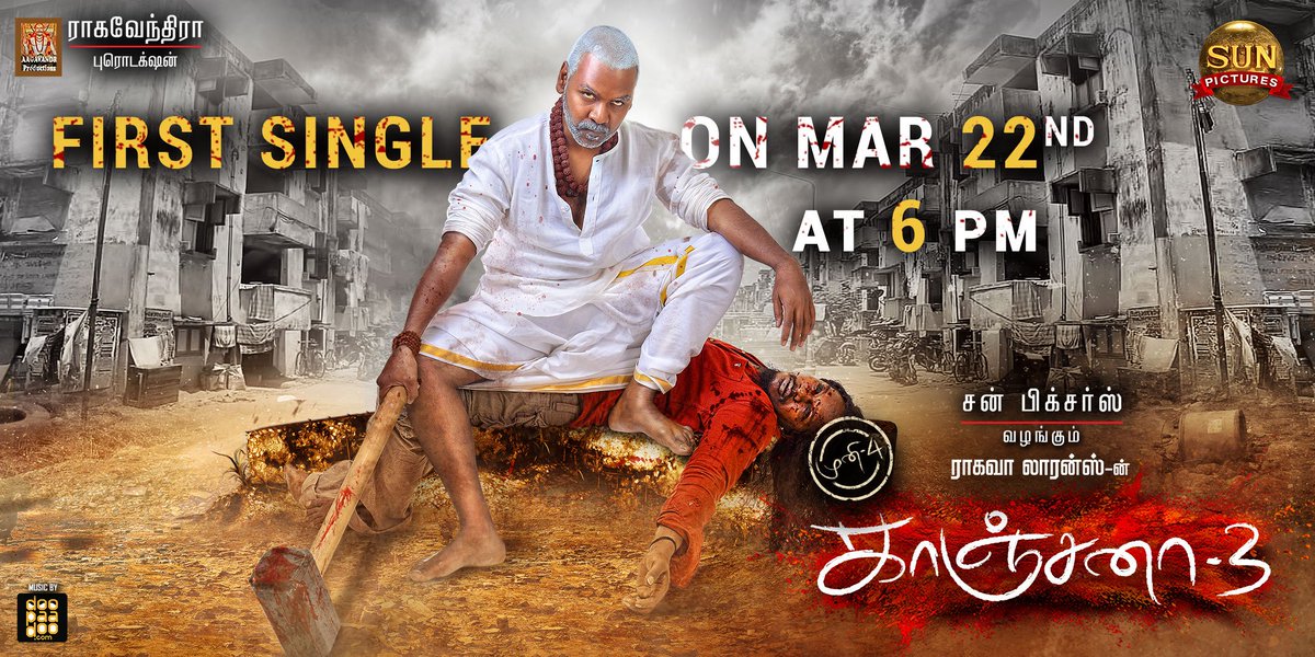 Kanchana 3 First Single Release Update Revealed Today Featuring Raghava Lawrance In Lead 