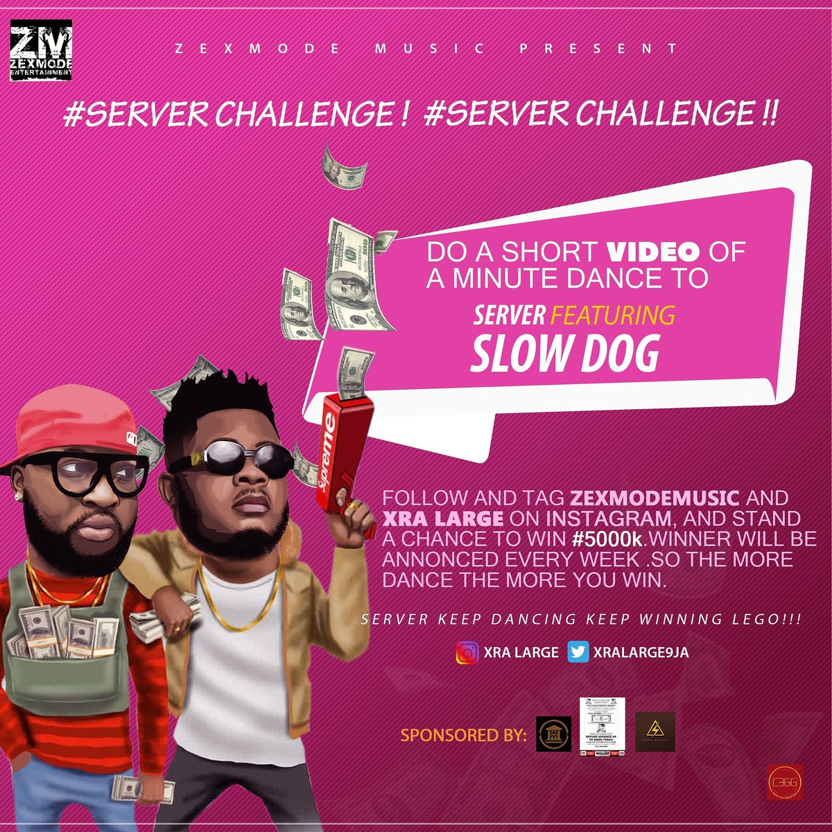 xralarge9ja's tweet photo. #Serverchallenge
Do a short video of a minute dancing to #Server ft slow dog, follow and tag @zexmodemusic and @xralarge on Instagram and stand a chance to win 5k, winners will be announced every week
So the more dance the more dance the more win
https://t.co/22mMbmNjf0 https://t.co/5gjyfT8UCv