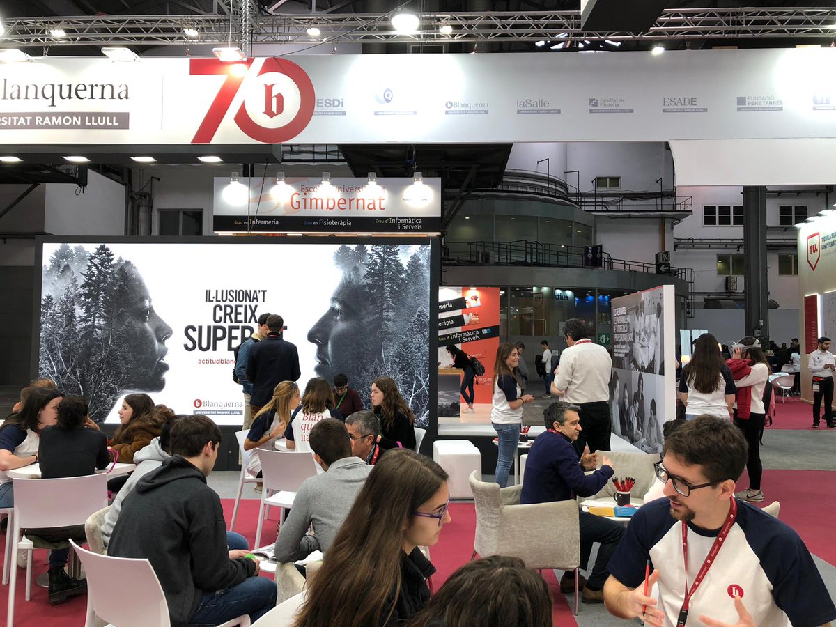 BlanquernaFPCEE's tweet image. Ja ha començat el @saloensenyament 2019! El nostre fantàstic equip, format per professors i alumnes, us espera al #pavelló1 del Recinte Montjuïc de la @Fira_Barcelona. Volem que formis part de l&apos;#OrgullBlanquerna! 😄