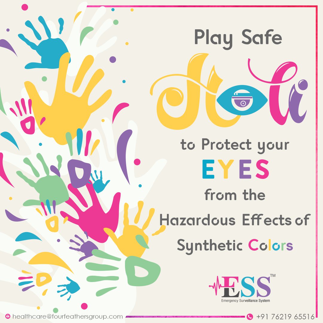 ESS_Trauma's tweet photo. Enjoy and play safe Holi with Organic Colours to avoid emergency situations and protect your Eyes from the dangerous effects of Synthetic Colour

#festivals #holifestival2k19 #celebrate #festivalvibes #celebratelove #happyholiday #festivalfashion #holifestivalofcolors #colors https://t.co/4BJG8uCpn2