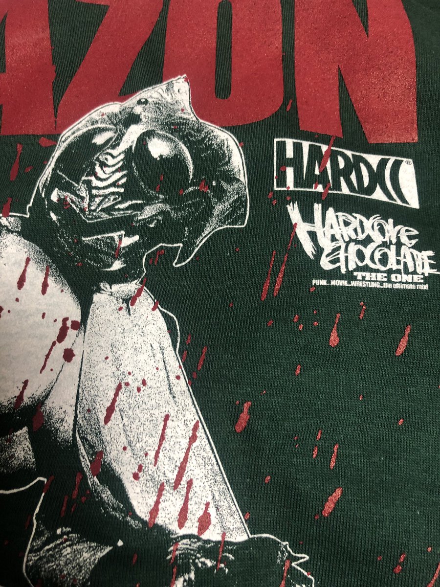 ホビージャパン様から頂きました〜その2( ^ω^ )
ハードコアチョコレートのアマゾンTシャツ‼︎キャーカッコイー!ありがとうございますー
深めの緑と赤が、正にアマゾン‼︎