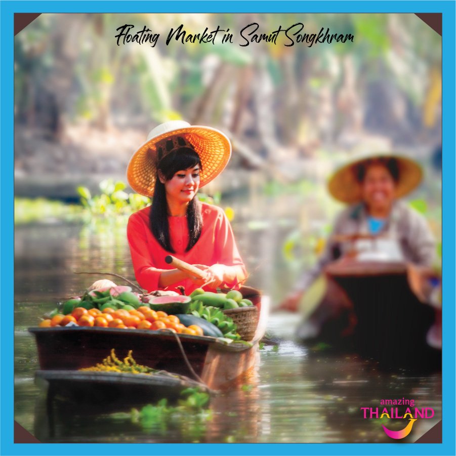 TAT_NewDelhi's tweet photo. #FIRSTTIMEINTHAILAND - How could you probably go to Thailand for the first time and miss the #FloatingMarket. It’s definitely the right place to explore the vibrant culture and even taste some of the best local food. #TATNewDelhi #AmazingThailand #ThaiCulture #ThaiFloatingMarket https://t.co/zt8BsMha1a