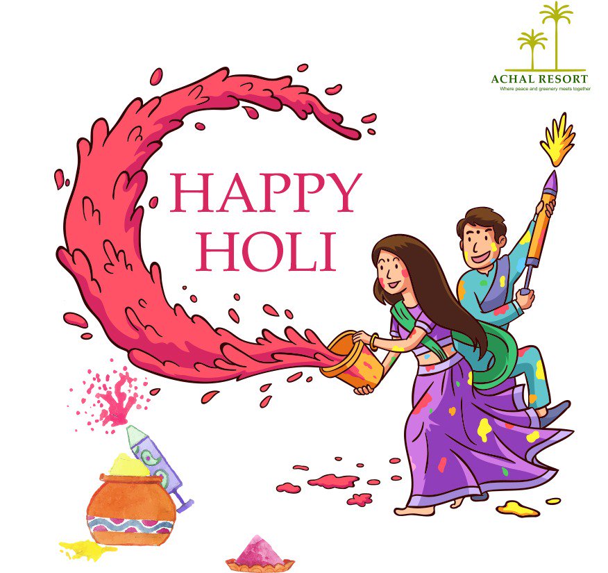 AchalResort's tweet photo. May God gift you all the colors of life, colors of joy, colors of happiness, colors of friendship, colors of love and all other colors you want to paint in your life. 
.
#happyholi #festival #festivalofcolors #achalresort #nature #surrounded #heaven #heavenonearth #abu #mountabu https://t.co/7E627mjmGE