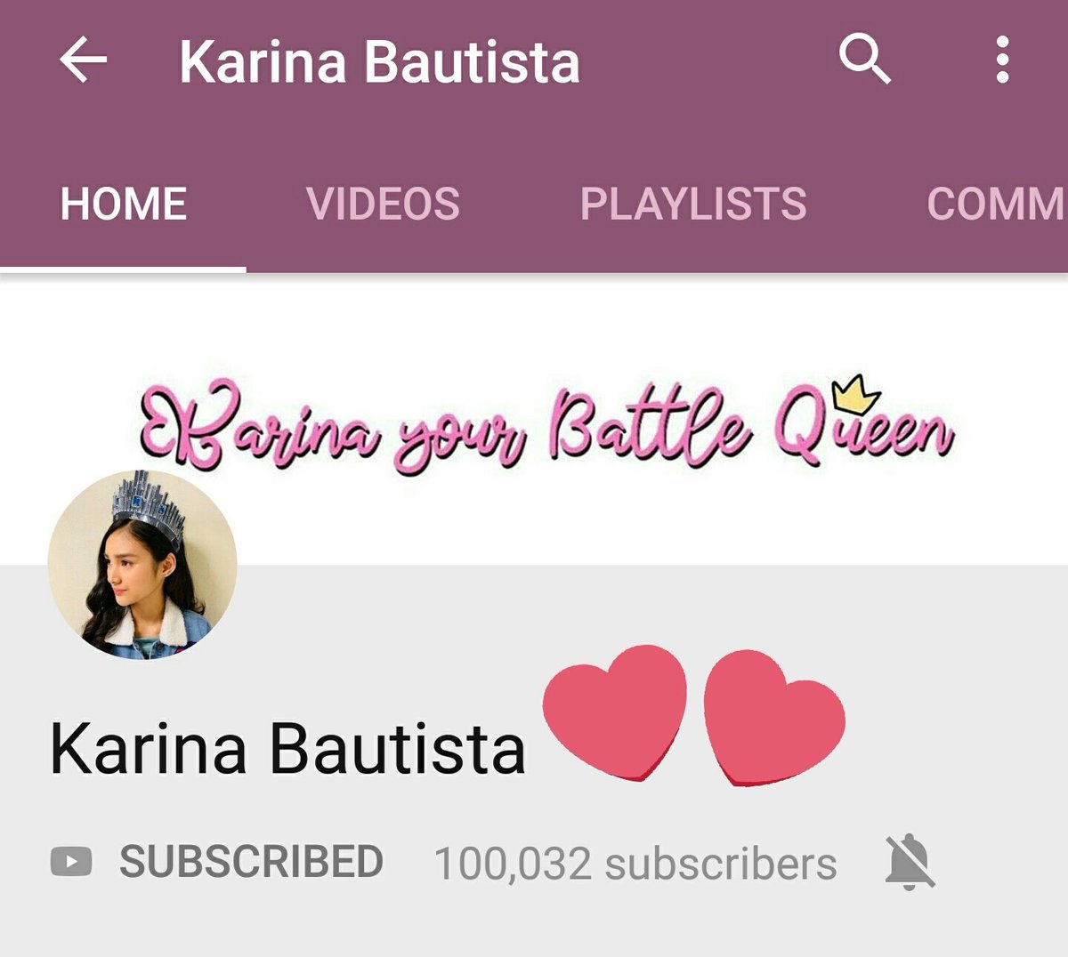 OfficialKarSeth's tweet photo. Woooooooah! 100K na and counting 🙆 Happy for you @msKarinaB Congrats bebe girl 👏 https://t.co/Z9rqugVIXf
