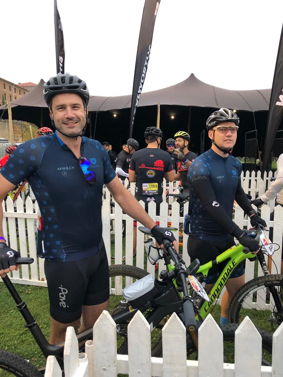 Team HeroTel is flying through the Cape Epic. About to start Stage 3, good luck Francois en Johan! #CapeEpic #Heroes