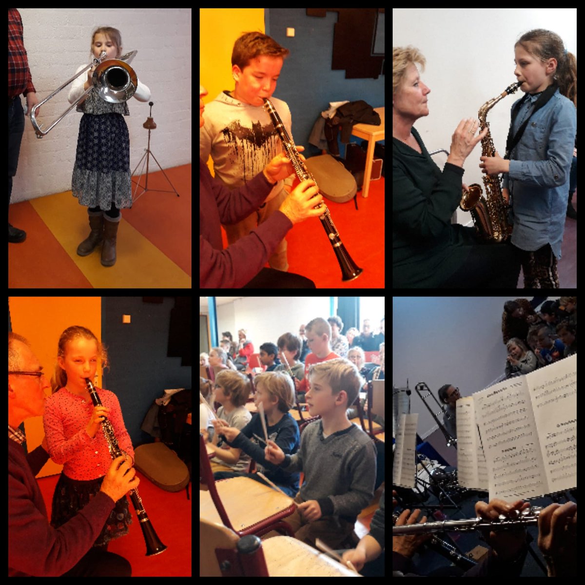 Uitvoering lessenserie blaasmuziek met muziekvereniging Excelsior