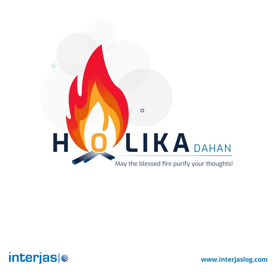 interjaslog's tweet photo. "HAPPY HOLIKA DAHAN"
May the blessed fire purify your thoughts!
#HolikaDahan #Holi #Happy #Festival #InterjasLogistics #Logistics #Import #Export #India https://t.co/QU3JYfOirg