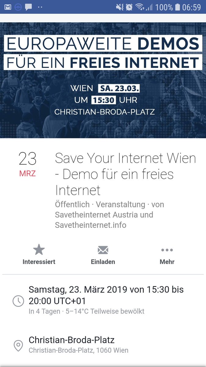 RealEstrana's tweet photo. Endlich hab ich Infos zur Demo gefunden. Ich werde dabei sein!
Für ein #kreativesInternet und ein #freiesInternet
#SaveTheInternet
#SaveMyChannel
#Dunkelkammeralltag https://t.co/fZOCqeIxTZ