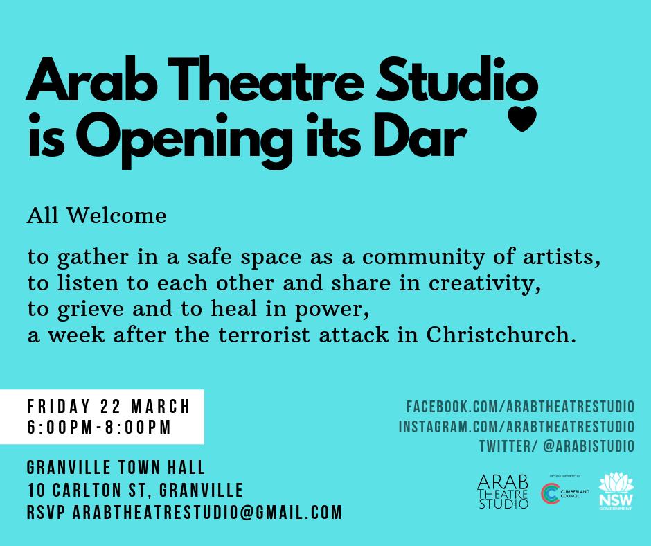 Utp___'s tweet photo. Our good friends at Arab Theatre Studio invite you to their latest Open Dar this Friday. RSVP via arabtheatrestudio@gmail.com. #UTProjects #ArabTheatreStudio https://t.co/h08mElBfLc