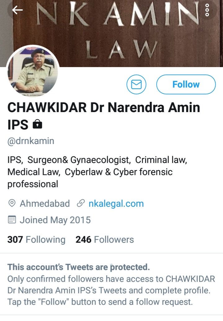 Two days ago this officer was saved by Gujarat govt from prosecution by the CBI in the Ishrat Jahan fake encounter. He is now a Chowkidar.