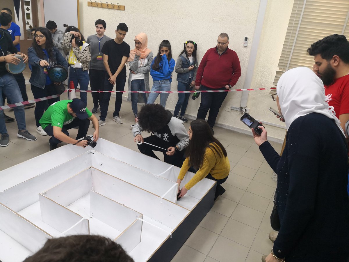 PhysicsRHHS's tweet photo. Robot game @MakassedSaida robotics competition #robotics #STEM #21st_century_skills https://t.co/h85dmZruL5
