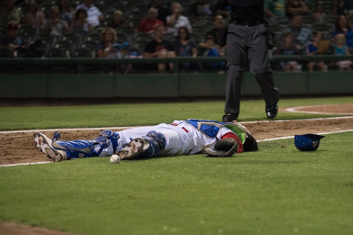 stocktonports's tweet photo. Live look at us waiting for #OpeningDay Yes, sometimes we wear our catcher's gear to bed. No, we're not ashamed. #ThreeMoreHours https://t.co/qZfMRhgeQ6