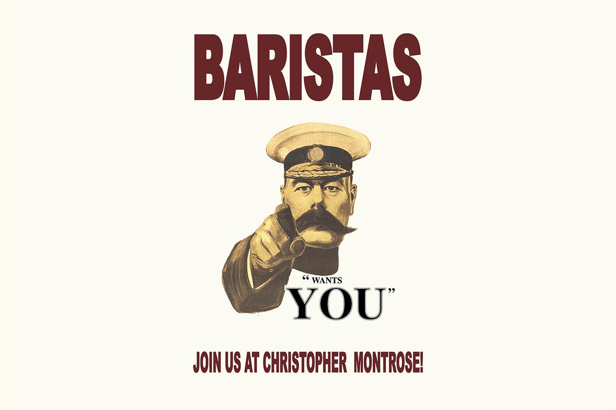 cmc_coffeesmile's tweet photo. Baristas! Christopher Montrose #Coffee needs you! We need seasoned #baristas to conduct tastings on an ad hoc basis at #hospitality venues throughout the East of England &amp; Greater London.⁣ Please message us here on Twitter or call 0203 627 0969 for more details. https://t.co/JORUZ5iA8u