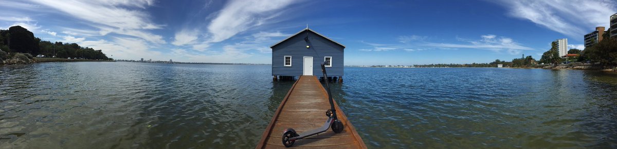 Rexemagne's tweet photo. Today’s Ride #RexTrex
Perth foreshore along Riverside drive - Crawley Boat shed - Matilda Bay - Old Swan Brewery 🛴💨
#Perth #PerthForeshore #CrawleyBoatShed #MatildaBay #Crawley #SwanRiver #eScooter #Segway #Ninebot #scooter #SwanBrewery #TheOldBrewery https://t.co/pebMfceqMV