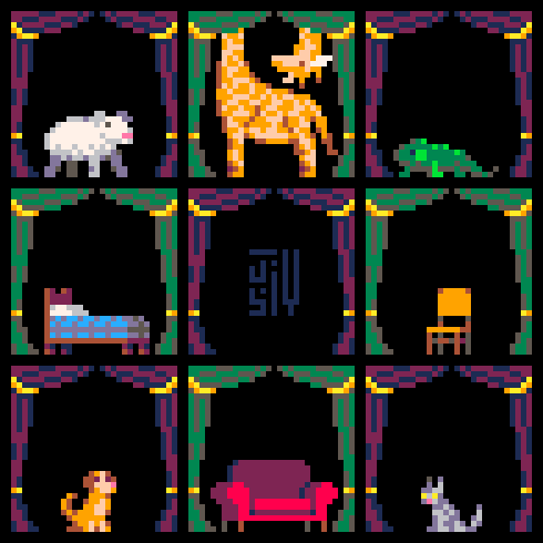 Jusiv_'s tweet photo. A set of 8 #ThingsWithFourLegs, each drawn within 32x32 pixels.
@Pixel_Dailies #Pixel_Dailies #PixelArt #Pixel #PyxelEdit @PyxelEdit #Pico8
(412x Streak!) https://t.co/SwX2KuolX6