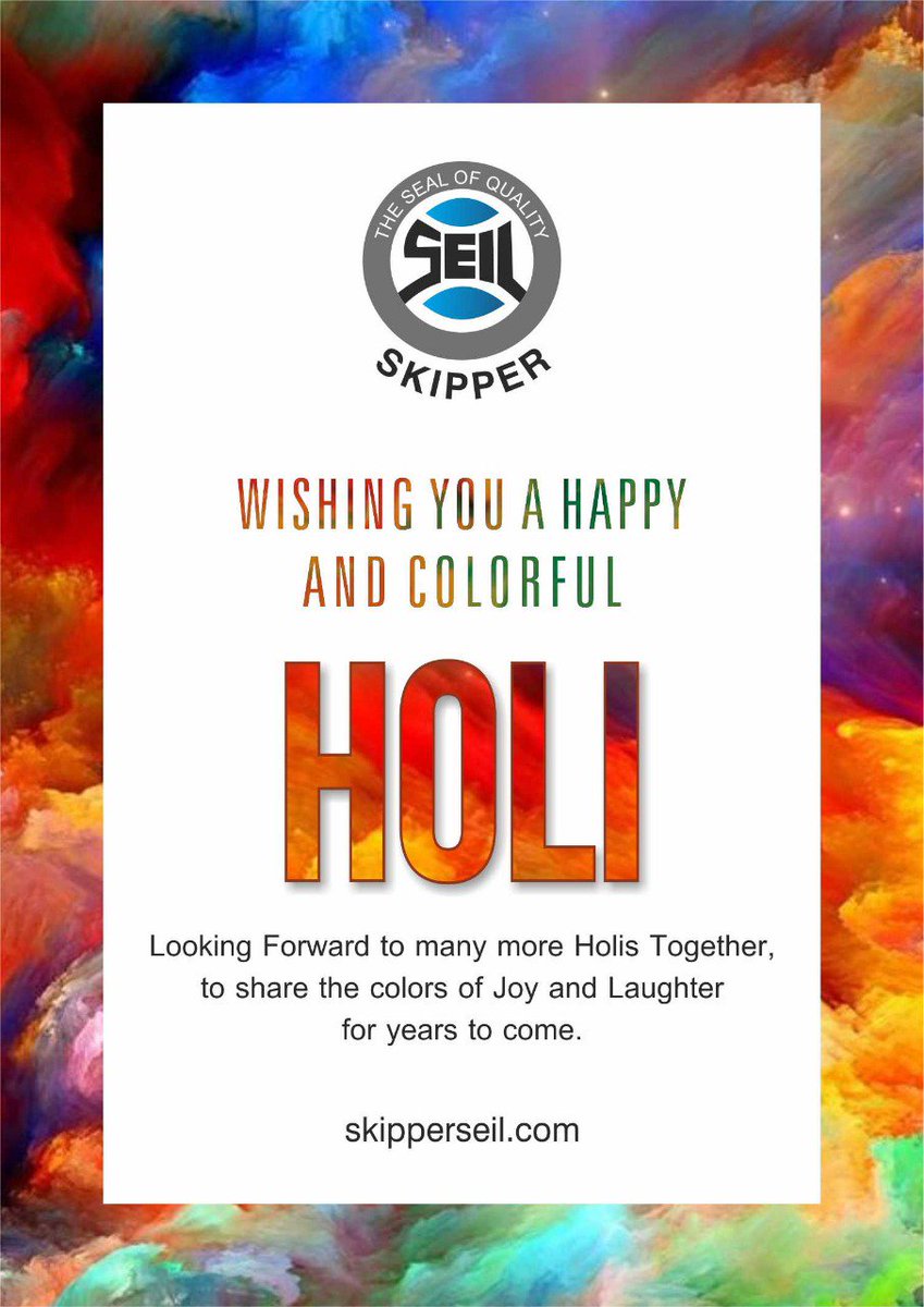 Skipper wishes you and your family a Happy and colourful Holi!!! #Colourfulholi #HappyHoli2019